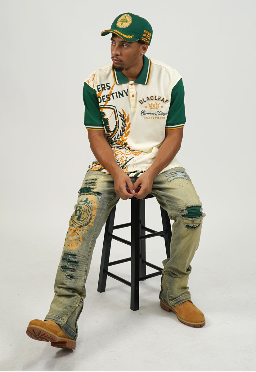 Grace & Wisdom Polo Shirt, Jeans and Trucker Hat Bundle