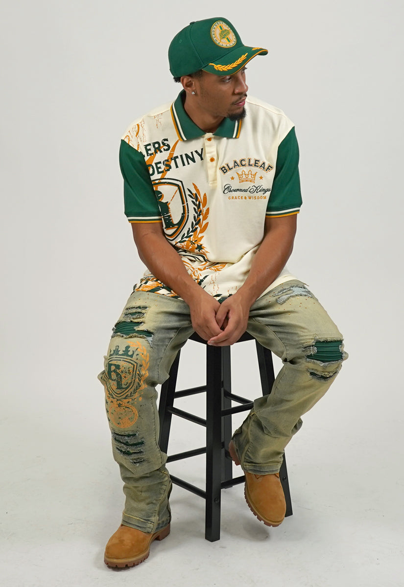 Grace & Wisdom Polo Shirt, Jeans and Trucker Hat Bundle