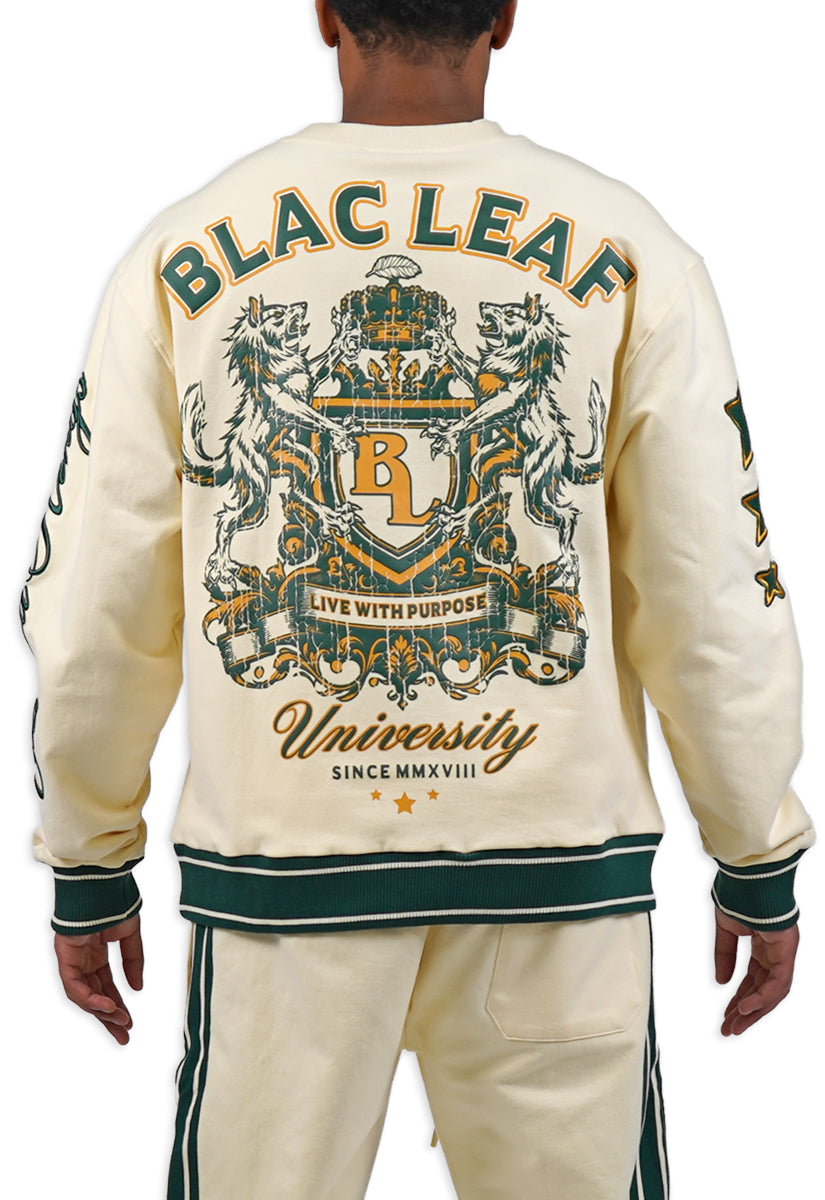 CROWNED KINGS CREWNECK CREAM