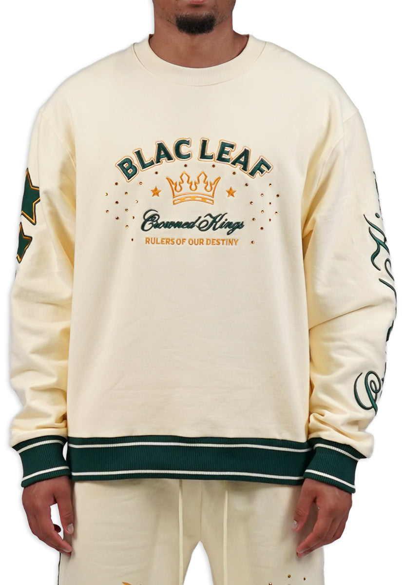CROWNED KINGS CREWNECK CREAM