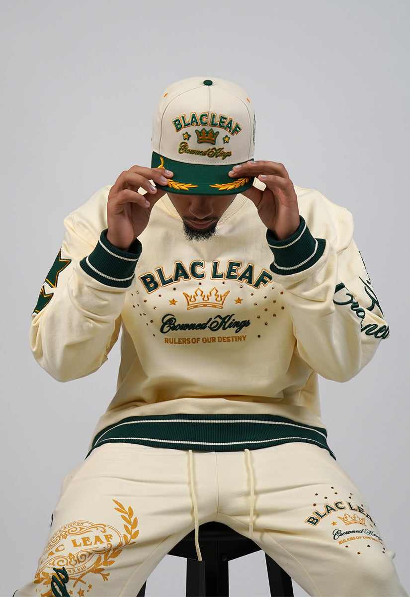 CROWNED KINGS CREWNECK CREAM