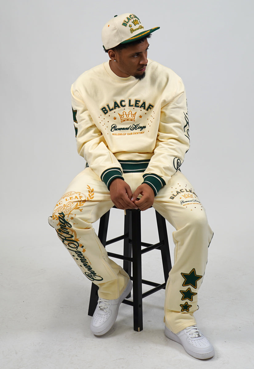 CROWNED KINGS CREWNECK CREAM