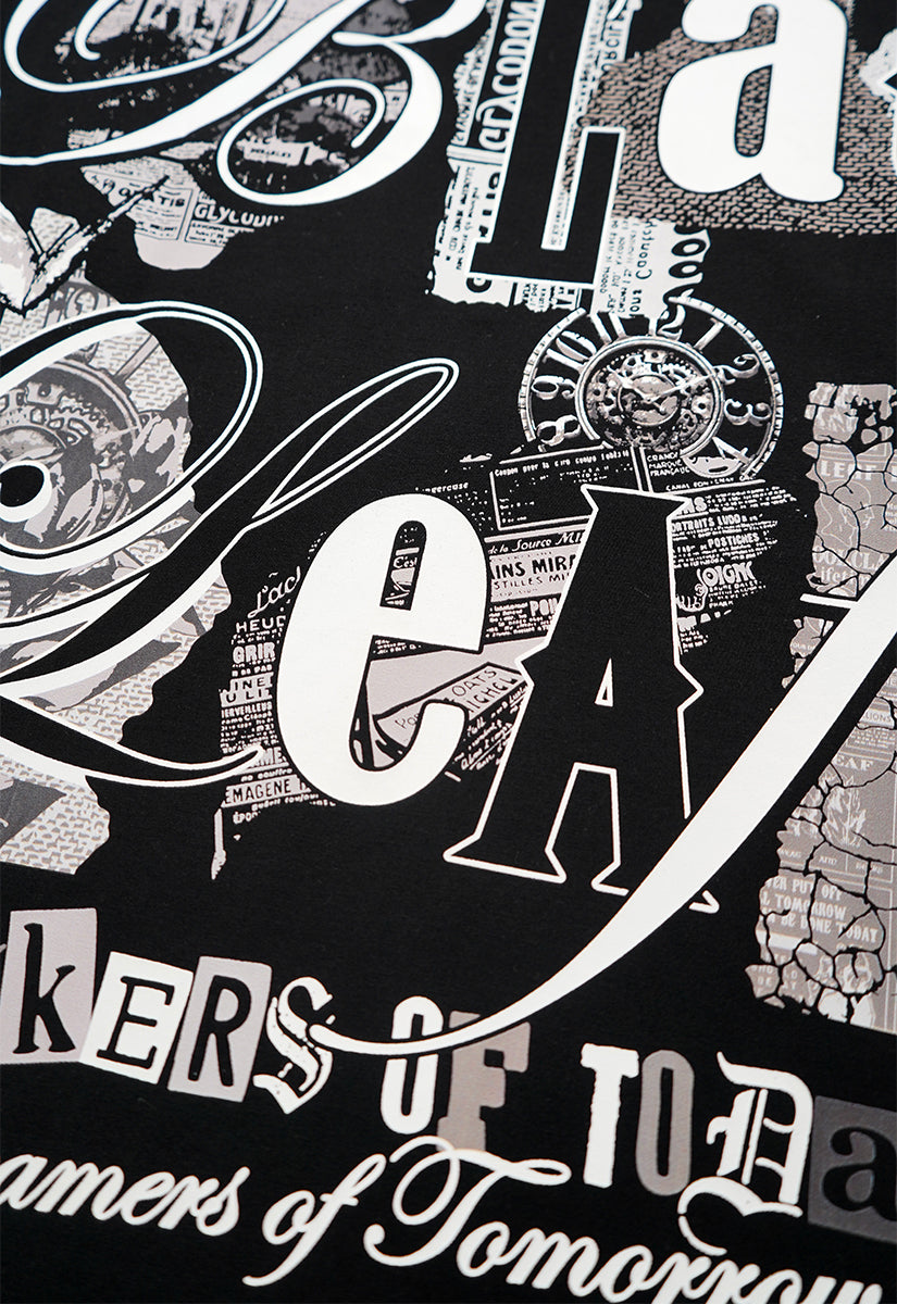 Thinker of Today Domestic Black Tee, AOP Shorts and Strapback Hat Bundle