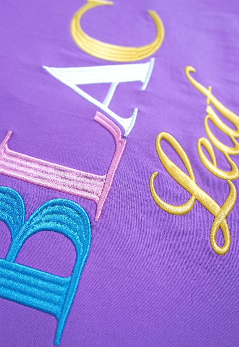 Branded Embroidered Colorblock T-Shirt, Purpose T-Shirt, AOP Shorts and Trucker Hat Bundle