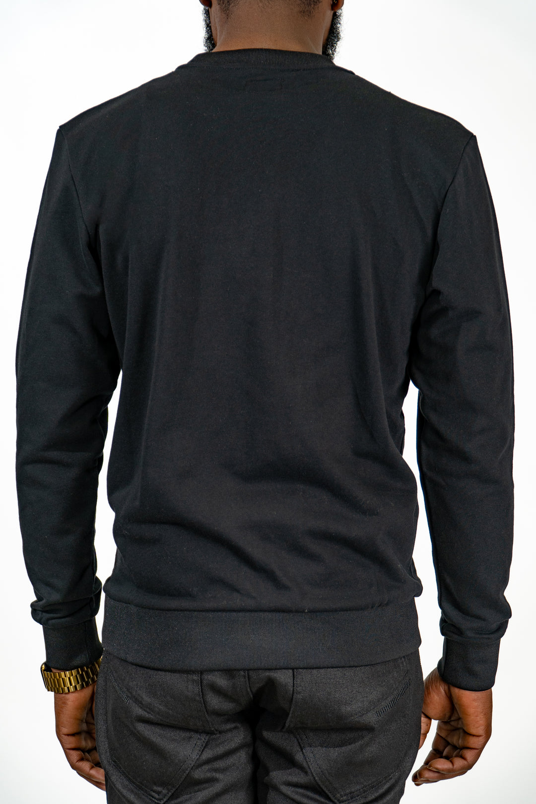 Back To Black Chenille Embroidery Crewneck