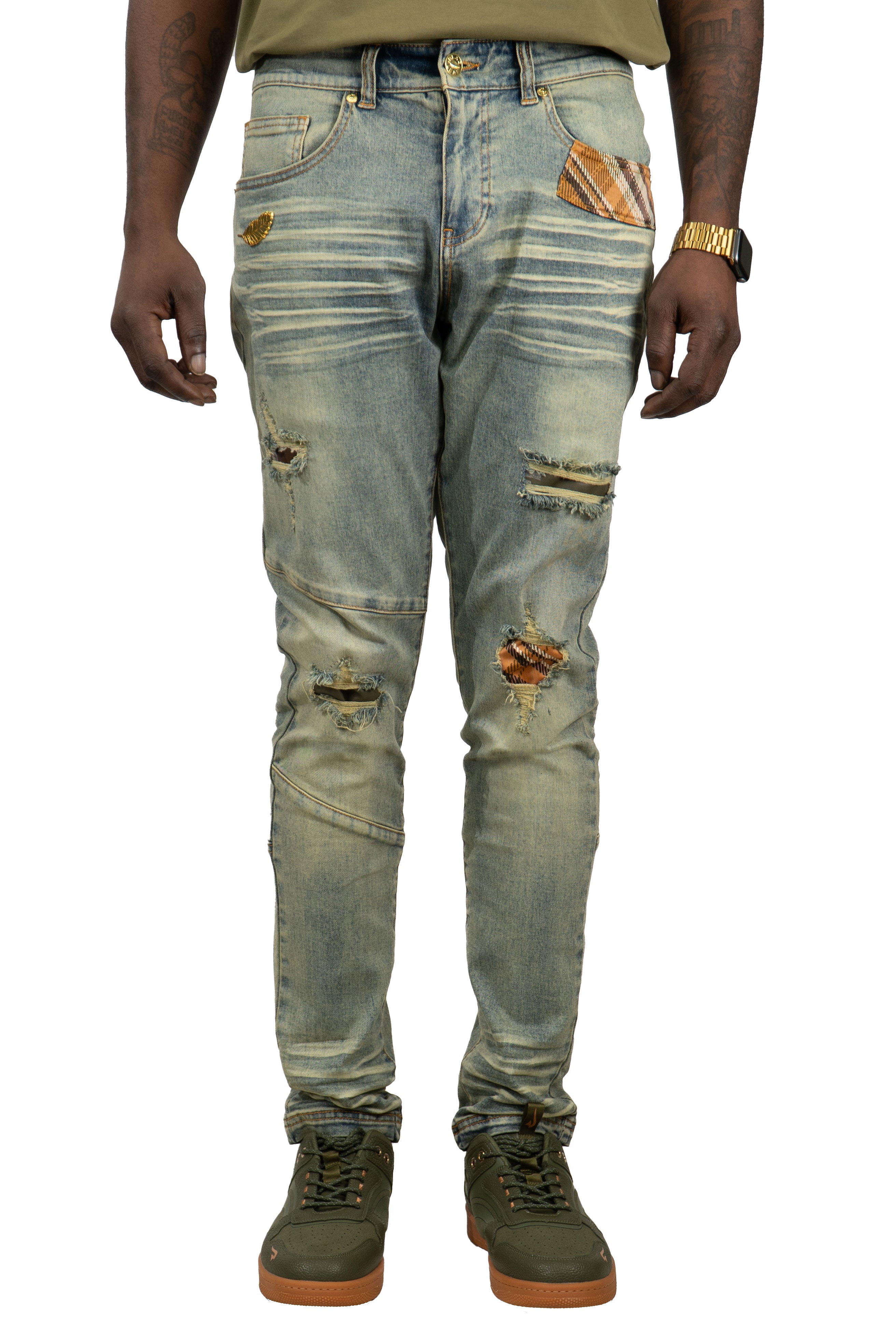 Classic Sand Wash Denim Jeans