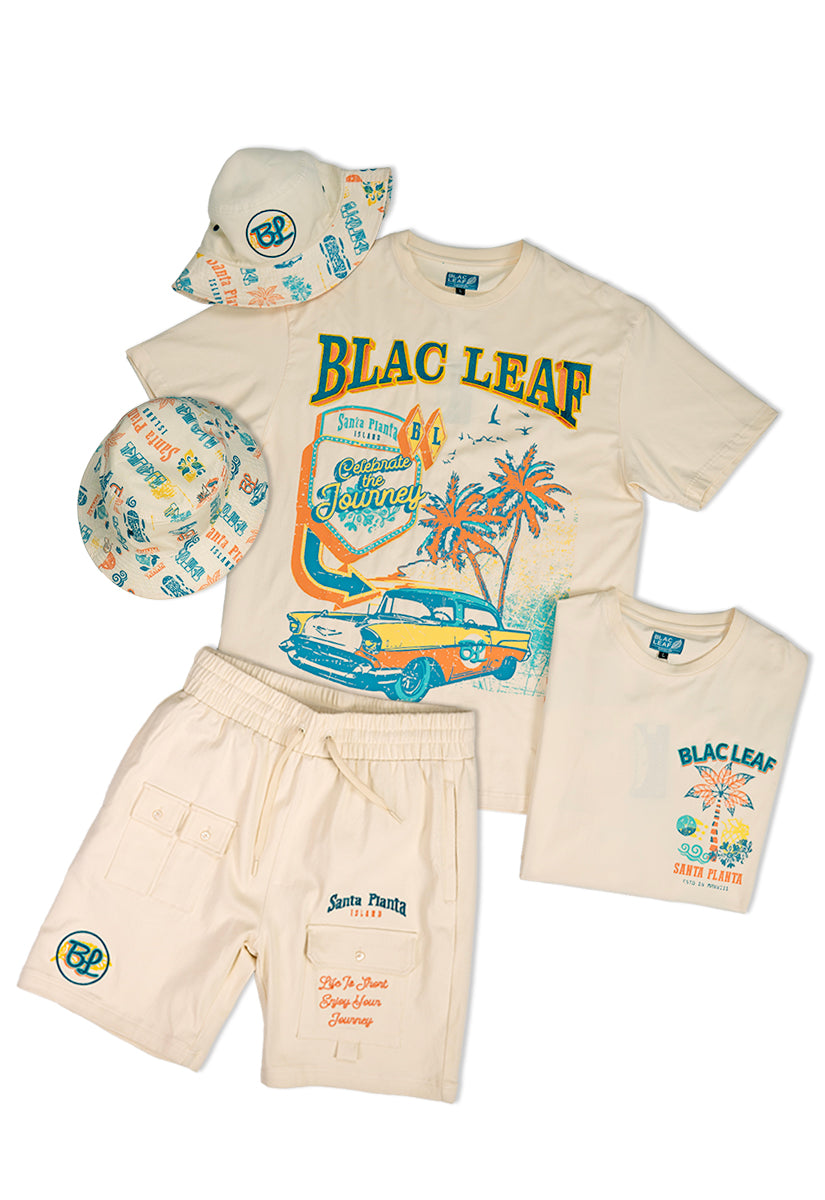 Celebrate The Journey Shirt, Life Shirt, Utility Shorts and Bucket Hat Bundle