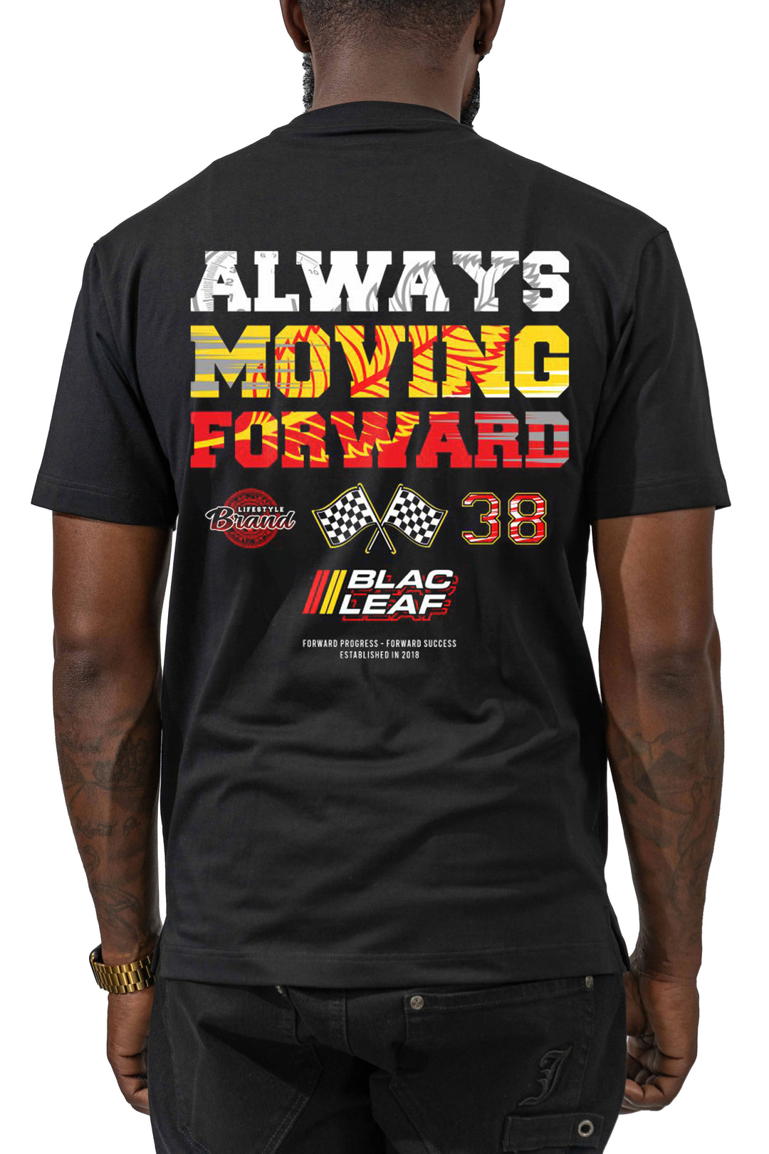 Always Moving Forward Black Shirt