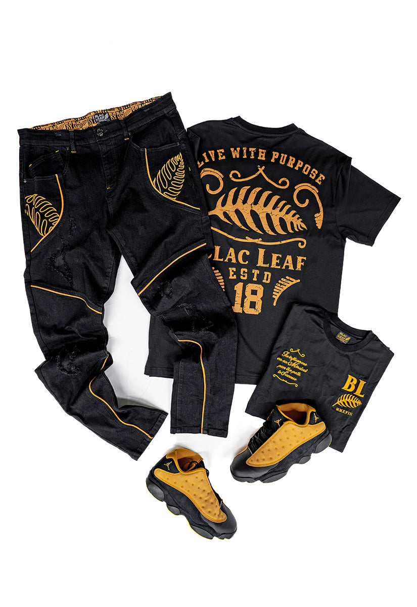Ornate Path to Success Shirt Bundle and Denim Jeans Bundle (Shoes Not Included)