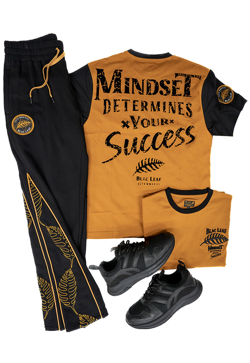Mindset Determines Success Shirt and Premium Embroidered Jogger Bundle (Sneakers Not Included)