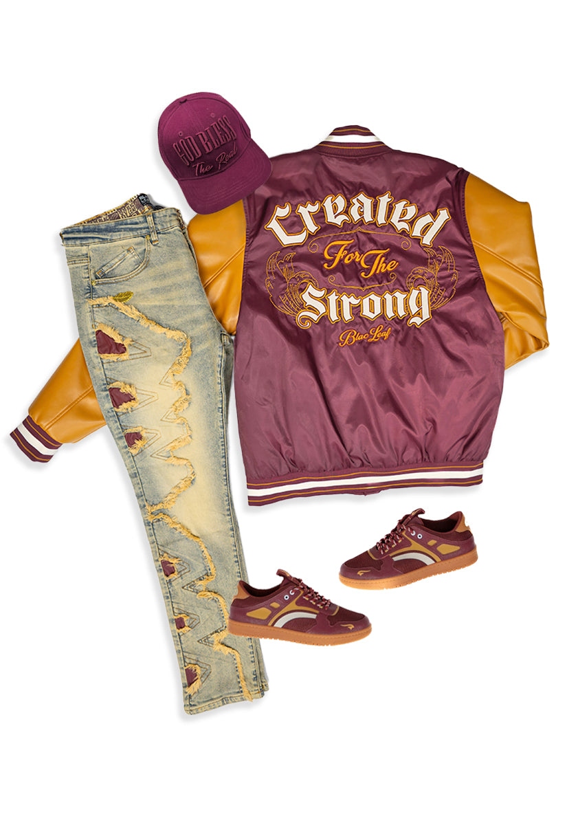 Created For The Strong Jacket, Bitten Denim Jeans  and Dad Hat(Shoes Not Included)