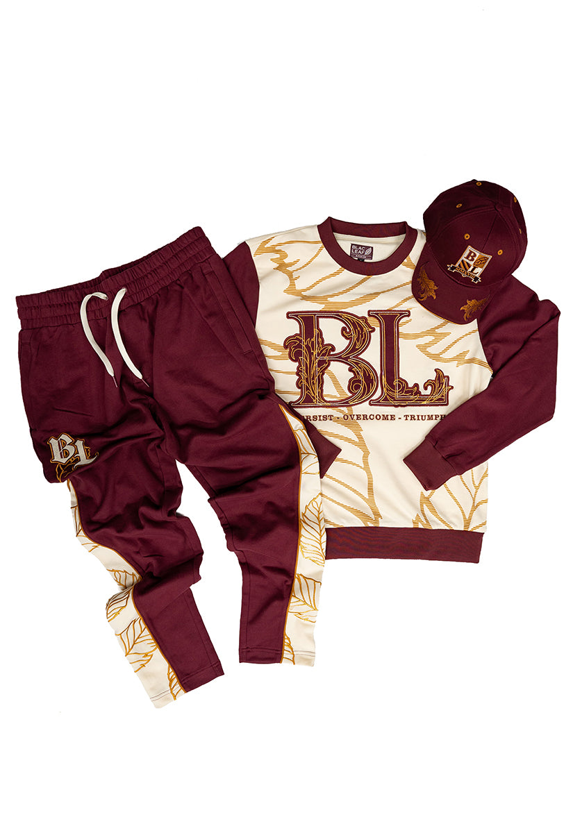 P.O.T. Crewneck Sweater, Jogger and Dad Hat Bundle