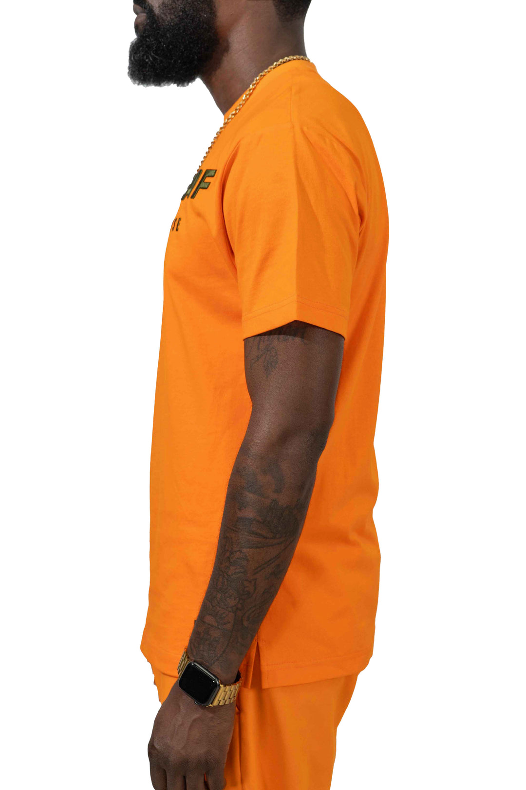 Live With Purpose Essential Orange Embroidered Shirt