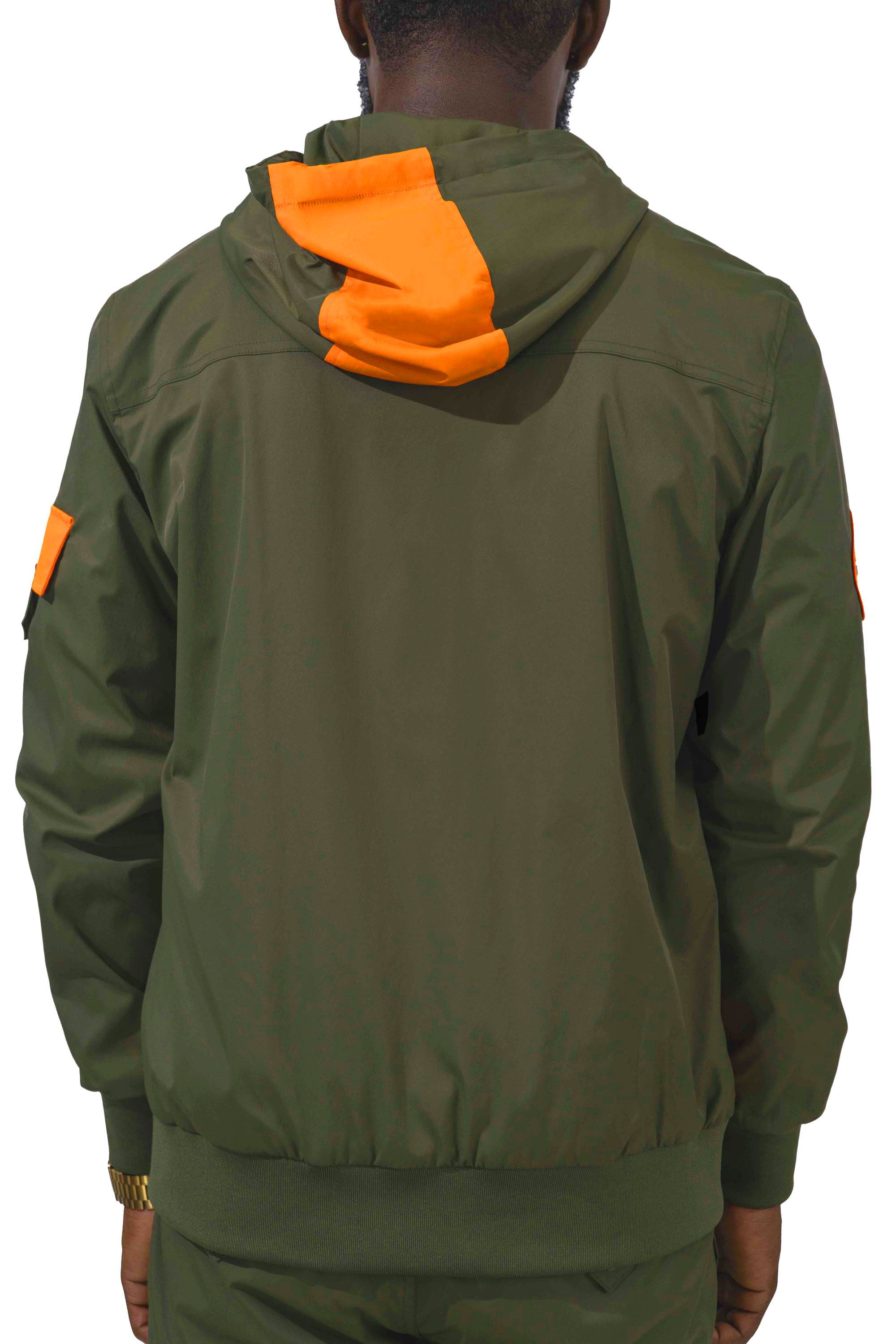 Live With Purpose Nylon Full Zip Hoodie Jacket | Blac Leaf