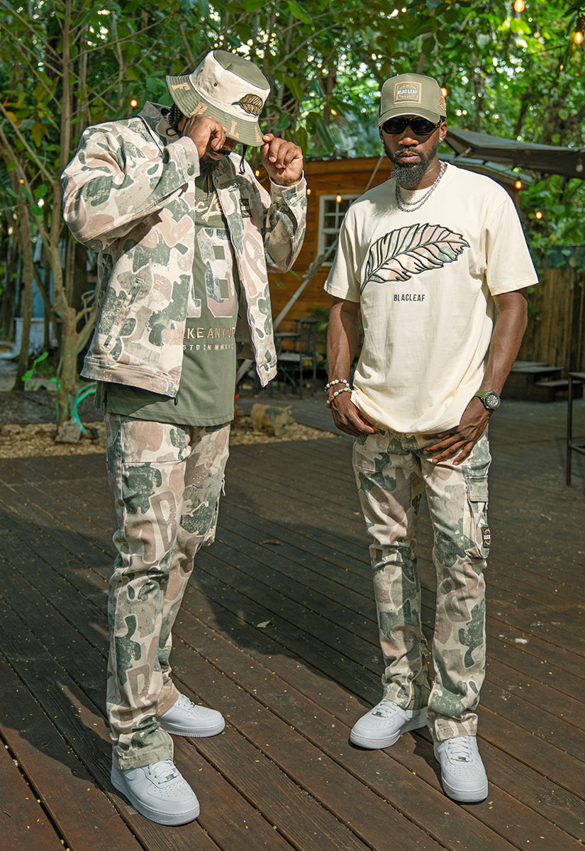 Rooted In Purpose Camo Jacket, Camo Twill Pants and Bucket Hat Bundle