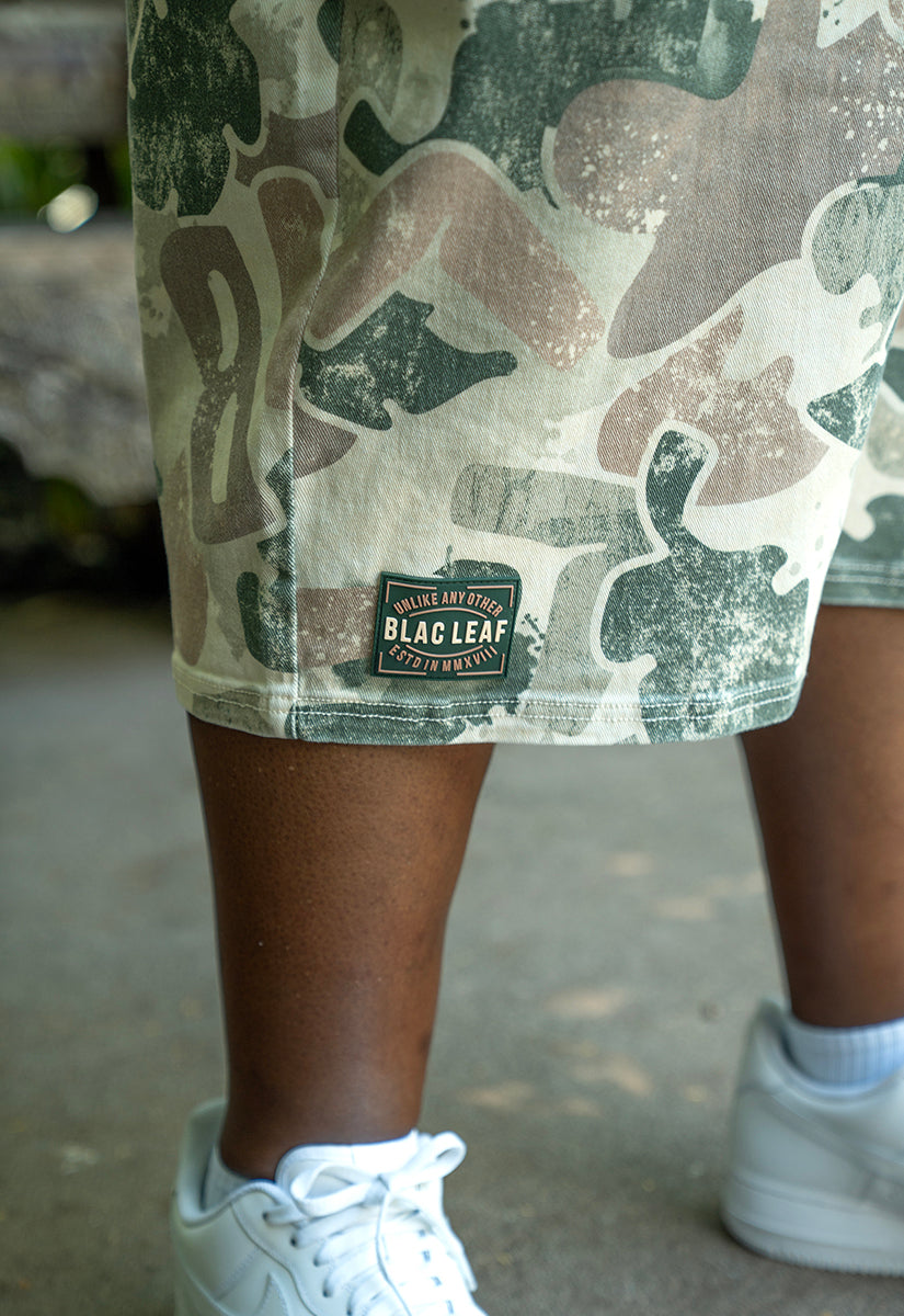 Rooted in Purpose Camo AOP Shorts