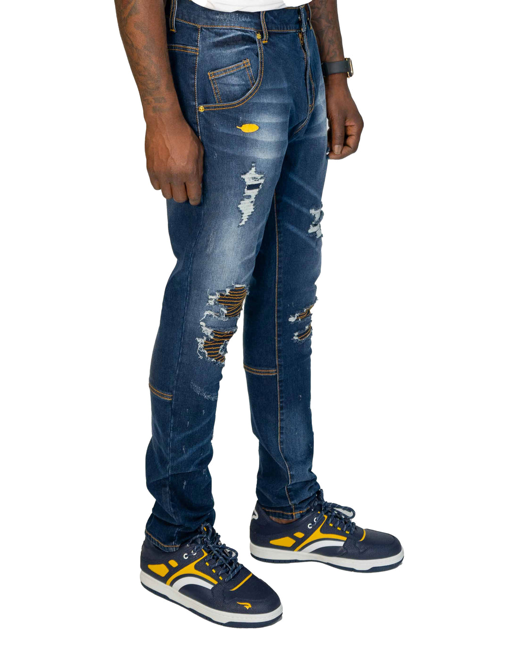 Medium Blue Wash Denim Jeans