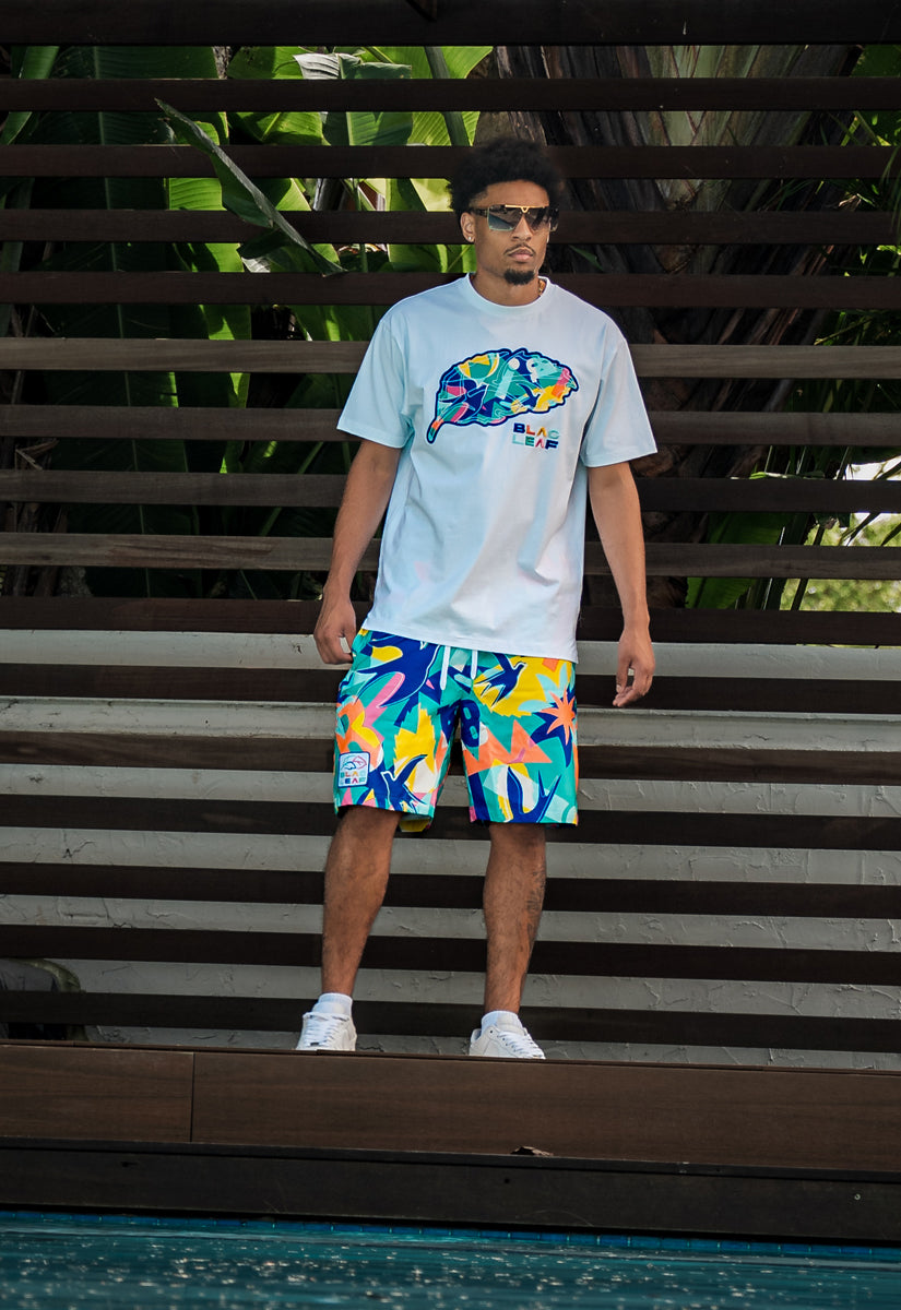 Soar Beyond Limits T-Shirt, Leaf Magnificent T-Shirt, AOP Shorts, Bucket Hat and Sneaker Bundle