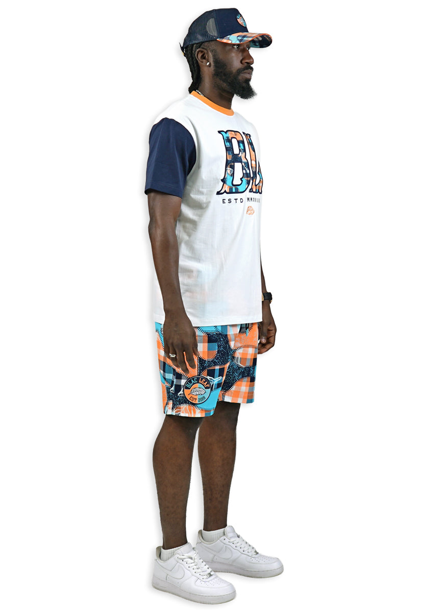 Purpose Driven T-Shirt, Signature Leaf Plaid Short and Trucker Hat Bundle