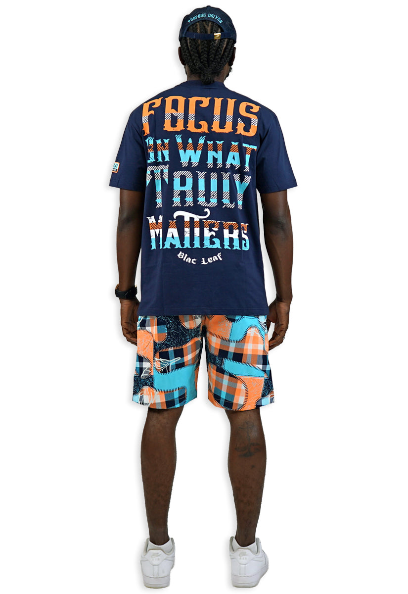 Purpose Driven T-Shirt, Signature Premium Leaf T-Shirt, Plaid Short and Trucker Hat Bundle