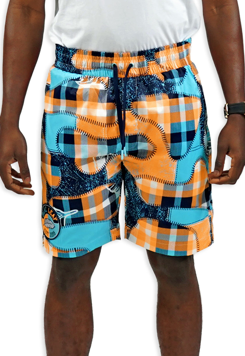 Signature Leaf Plaid Short
