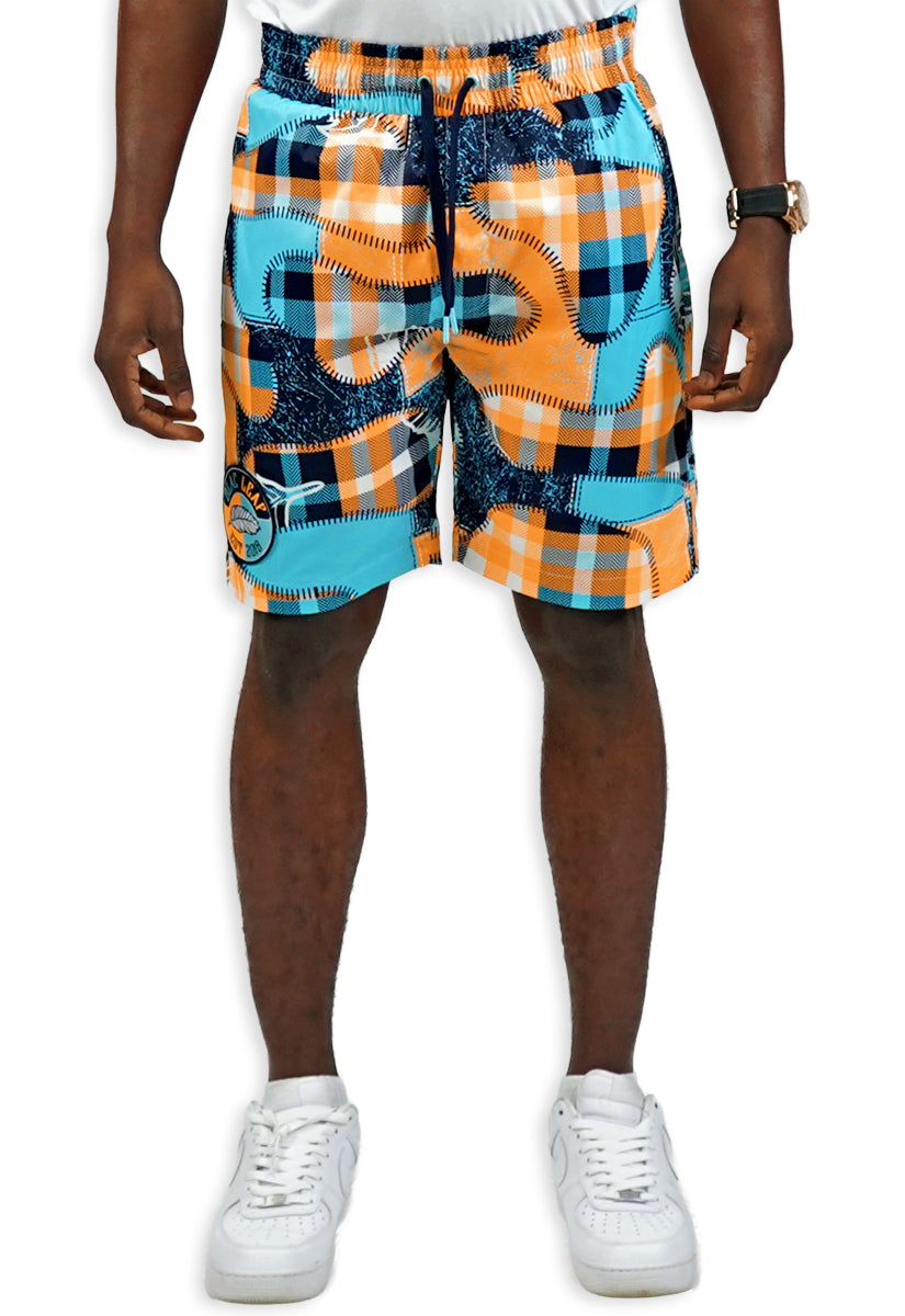 Signature Leaf Plaid Short