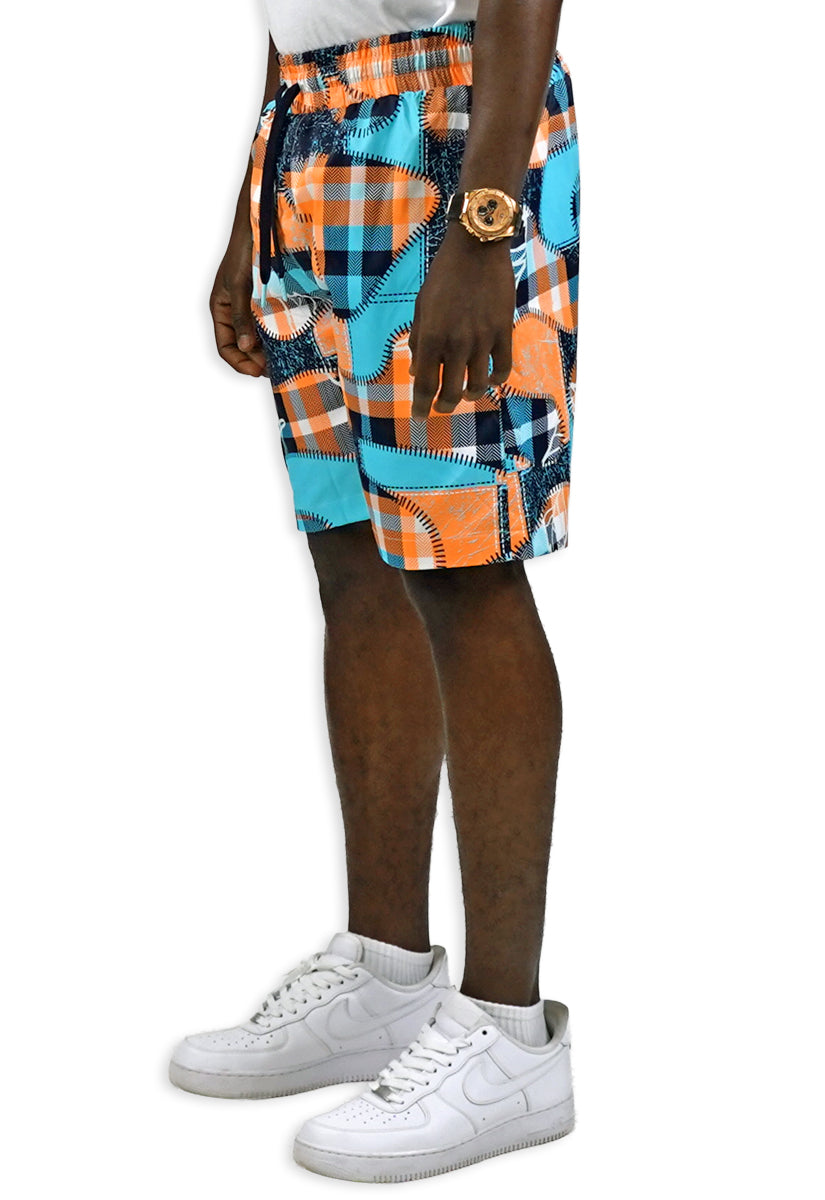 Signature Leaf Plaid Short