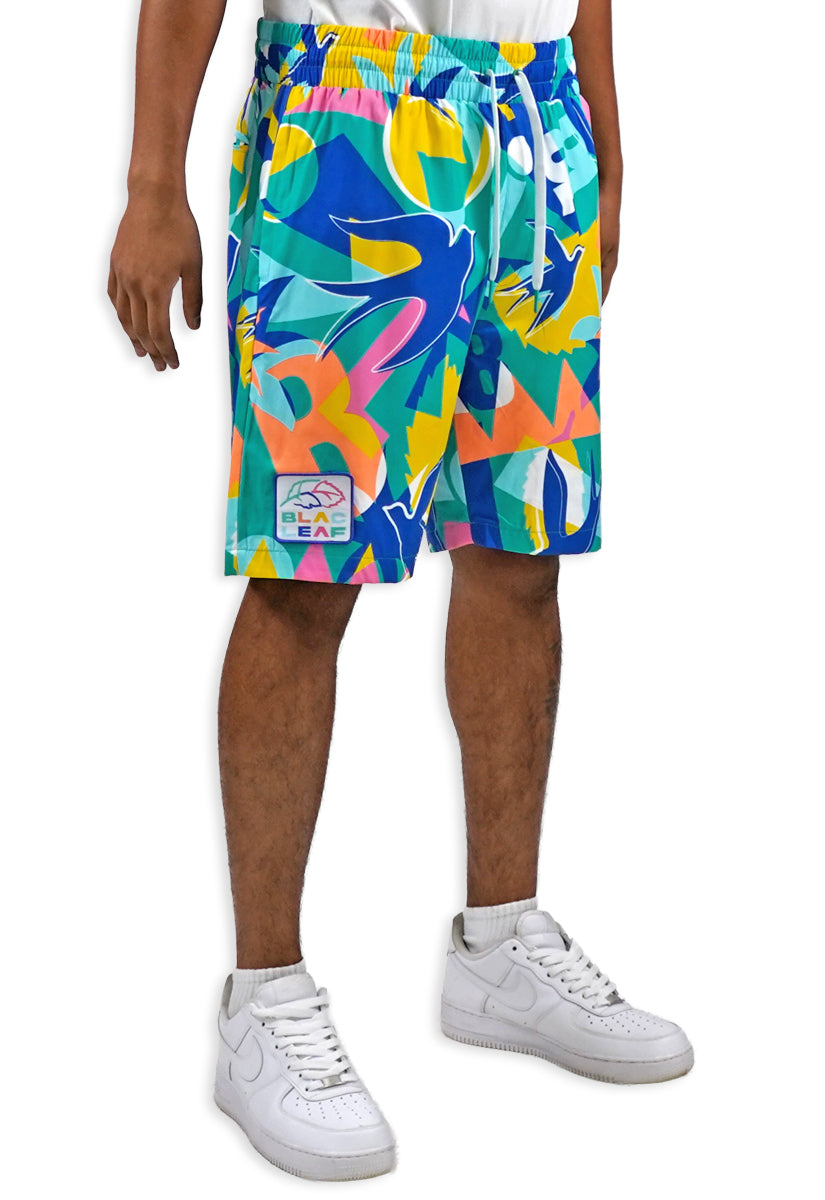 Soar Beyond Limits AOP Shorts – Blac Leaf