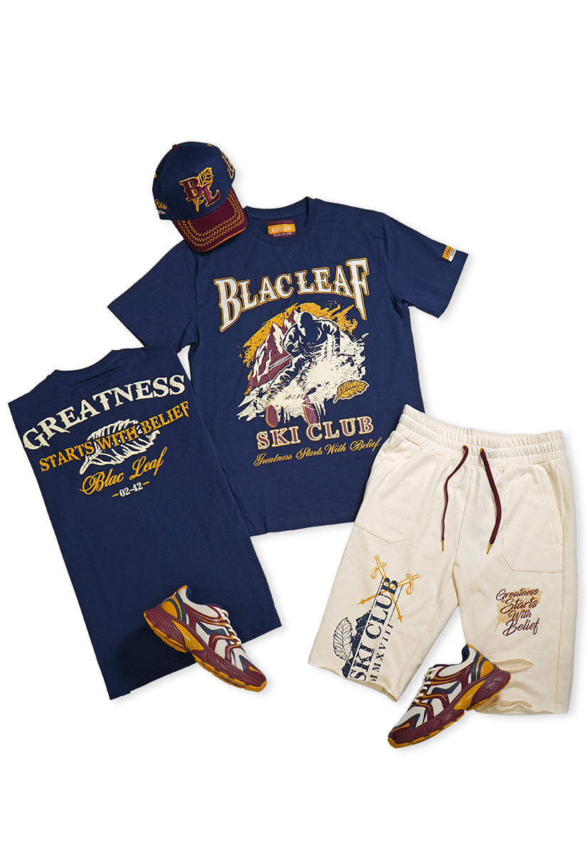 Greatness Starts With Belief T-Shirt, Greatness Shorts, Paid Trucker Hat and Sneakers Bundle