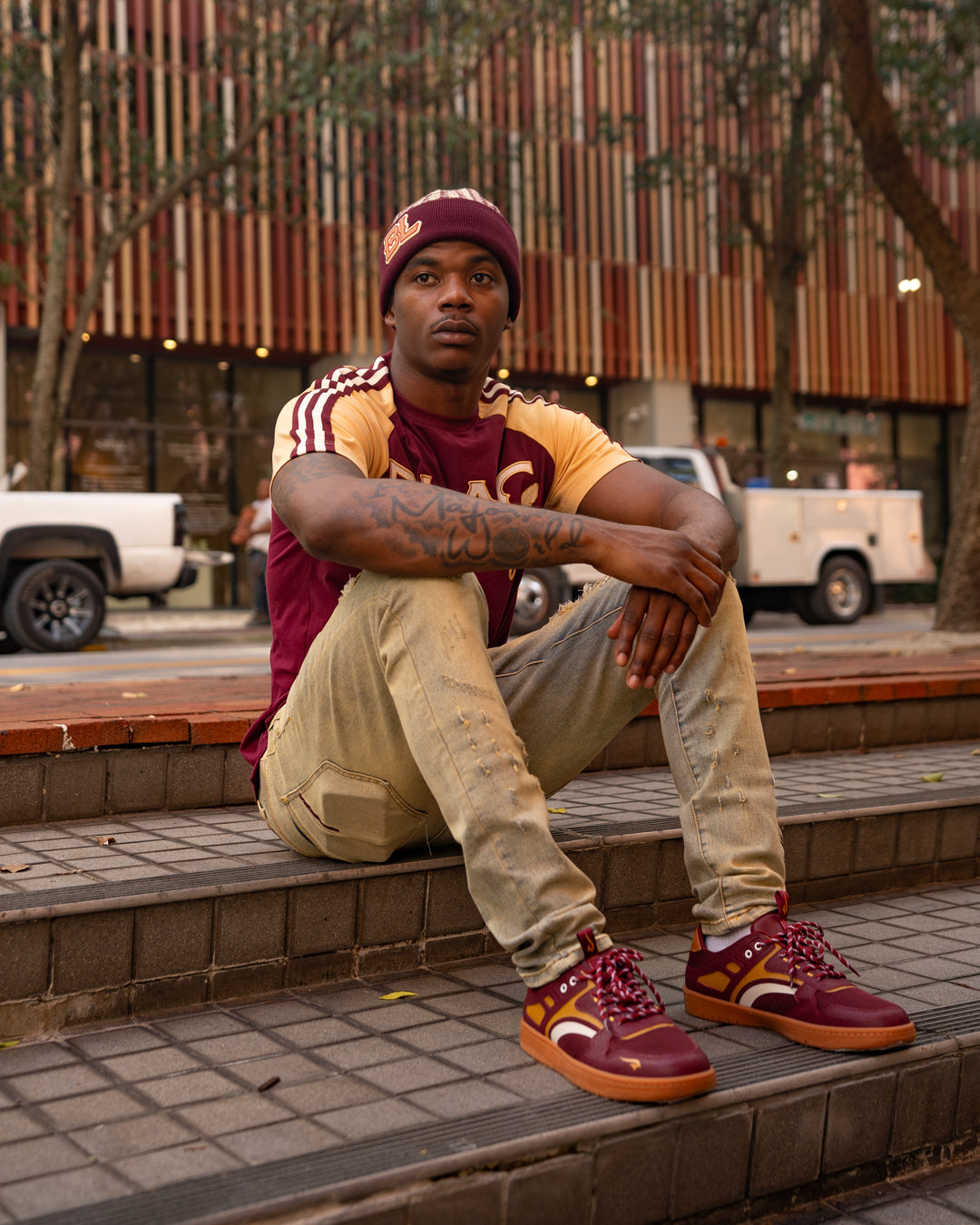 Growth Is A Process Raglan Shirt, Jogger and Sneaker Combo