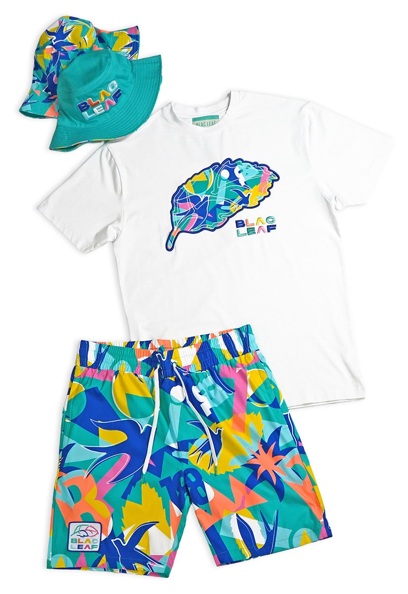 Copy of  Soar Beyond Limits T-Shirt, Leaf Magnificent T-Shirt, AOP Shorts and Bucket Hat Bundle