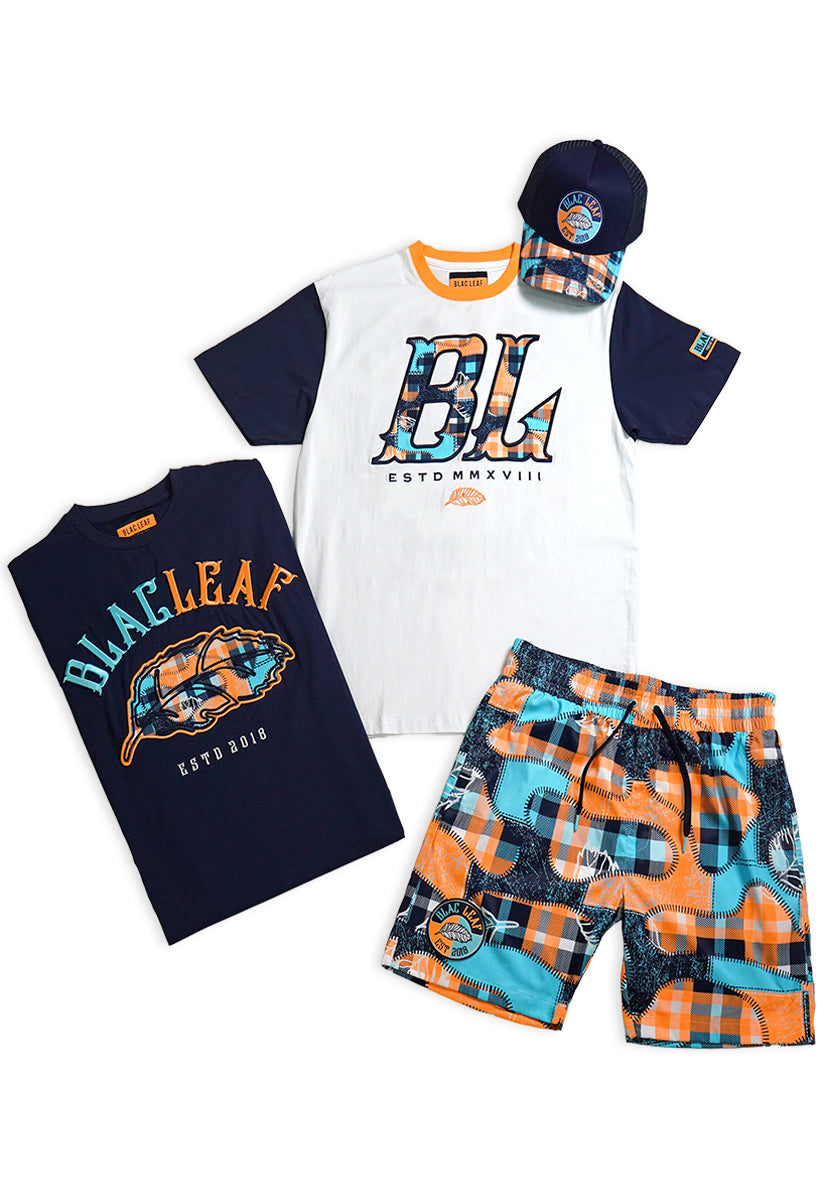 Purpose Driven T-Shirt, Signature Premium Leaf T-Shirt, Plaid Short and Trucker Hat Bundle