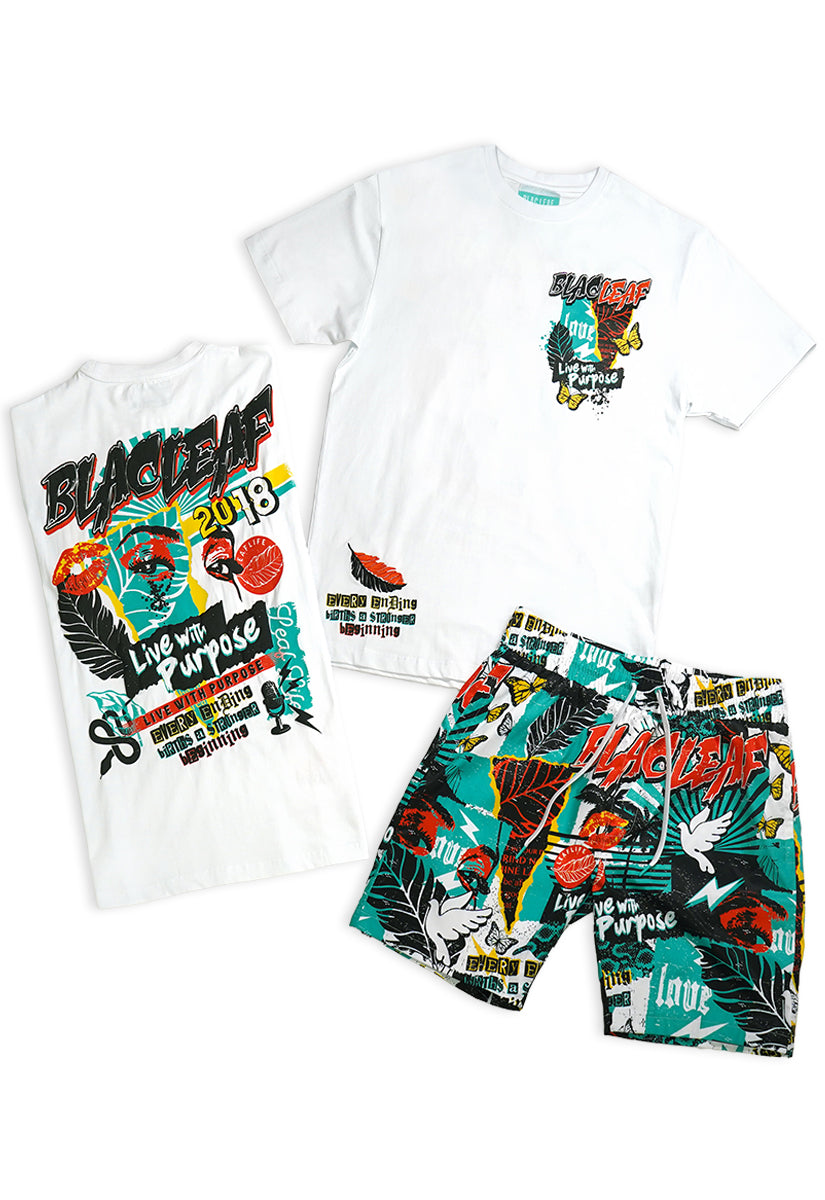 Stronger Beginning Shirt and Reborn AOP Shorts Bundle