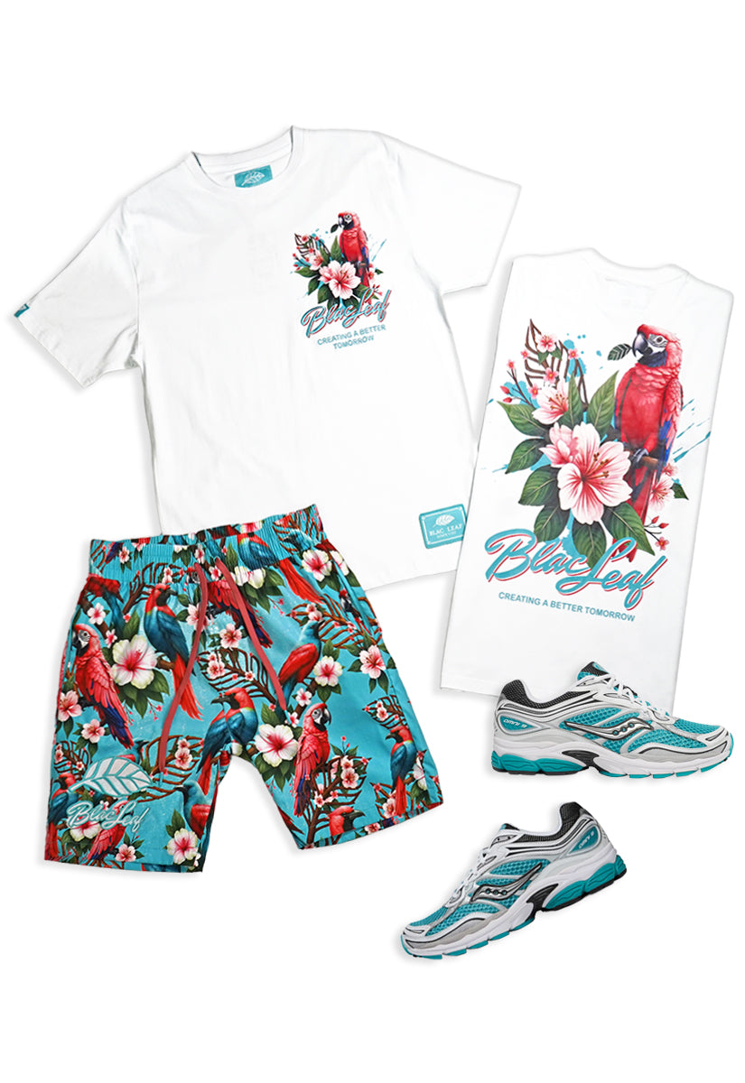 Better Tomorrow Shirt, AOP Shorts and Saucony Sneakers Bundle