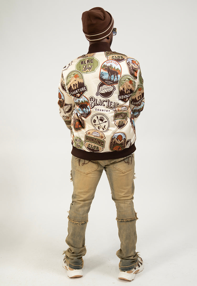 Hunting Club Reversible Bomber Jacket, Denim Jeans, Trucker Hat  and Sneakers Bundle