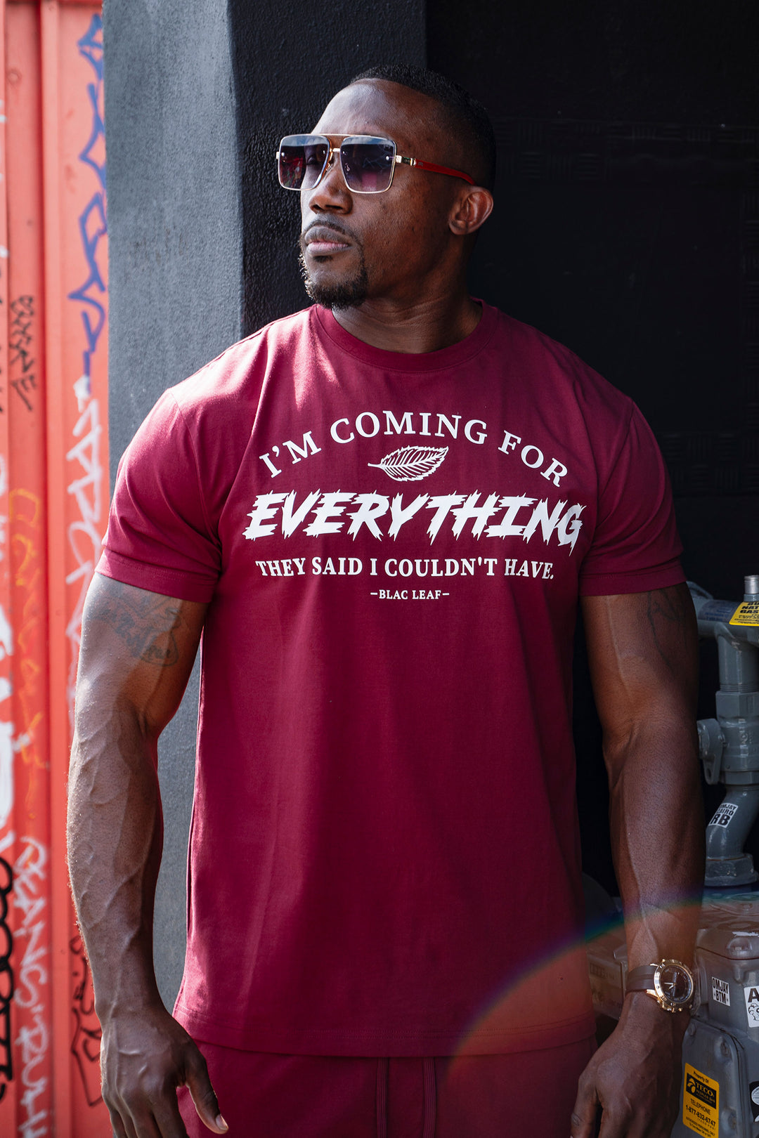 Coming For Everything Burgundy Shirt