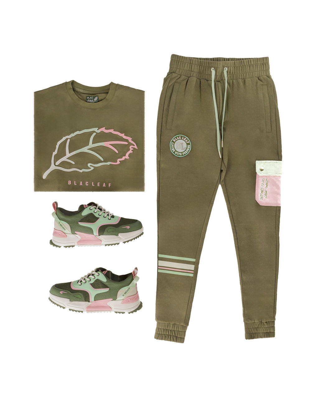 Essential Greatness Shirt, Jogger and Sneaker Combo