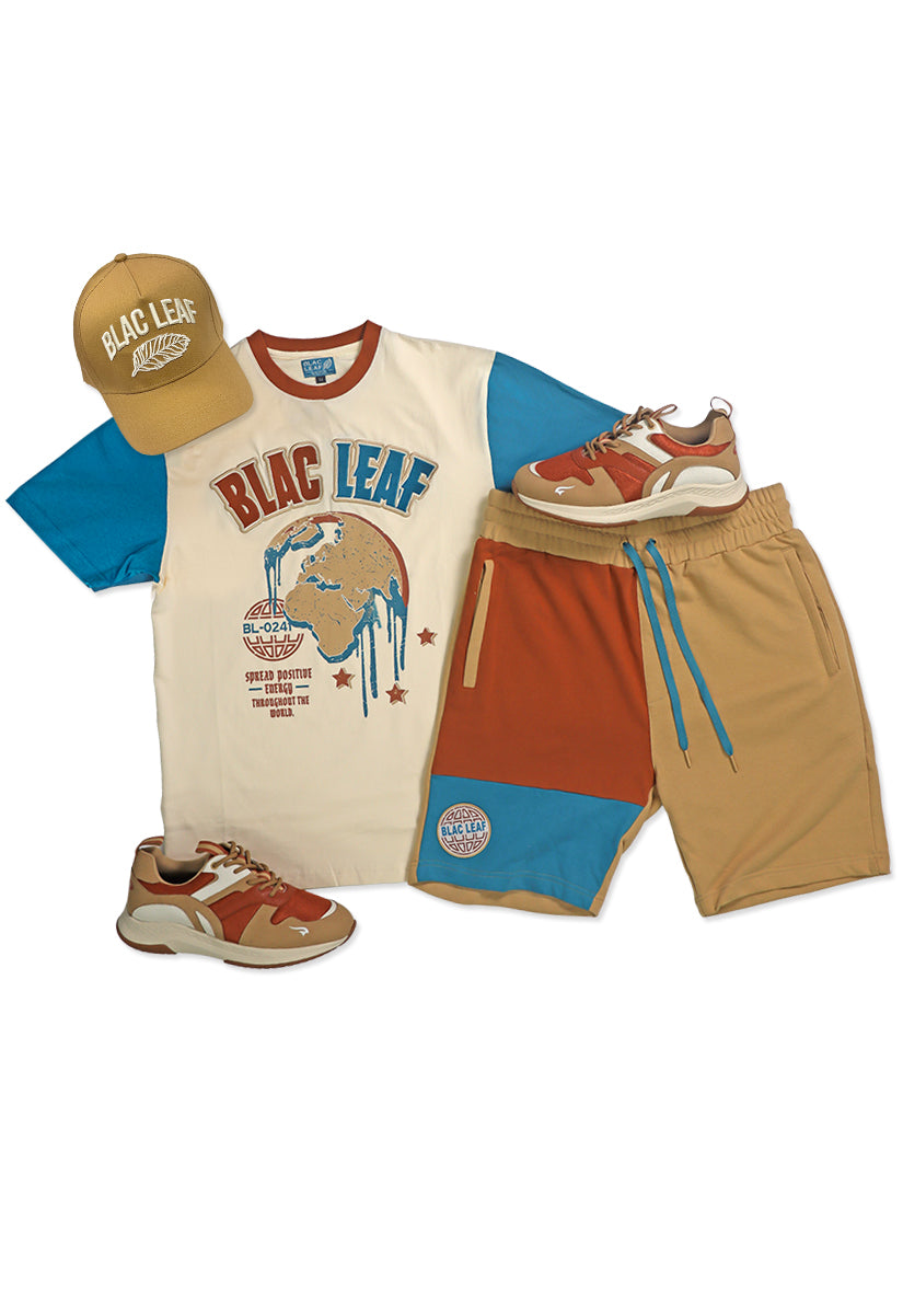 Spread Positive Energy Shirt, Greatness Shorts Trucker Hat & Sneakers Bundle