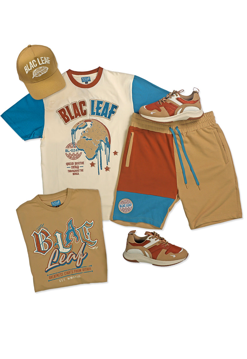 Spread Positive Energy Shirt, Greatness Shirt, Shorts Trucker Hat & Sneakers Bundle