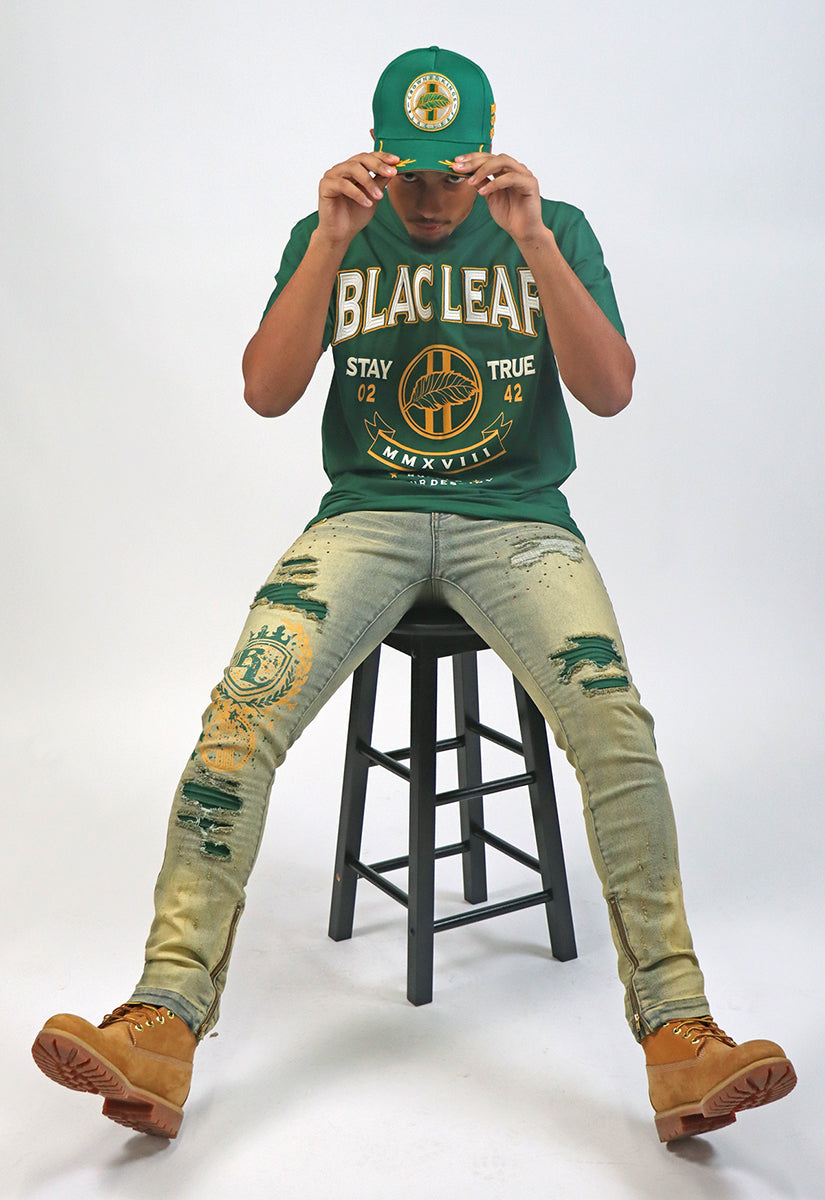 BLAC LEAF RULLERS T-SHIRT GREEN