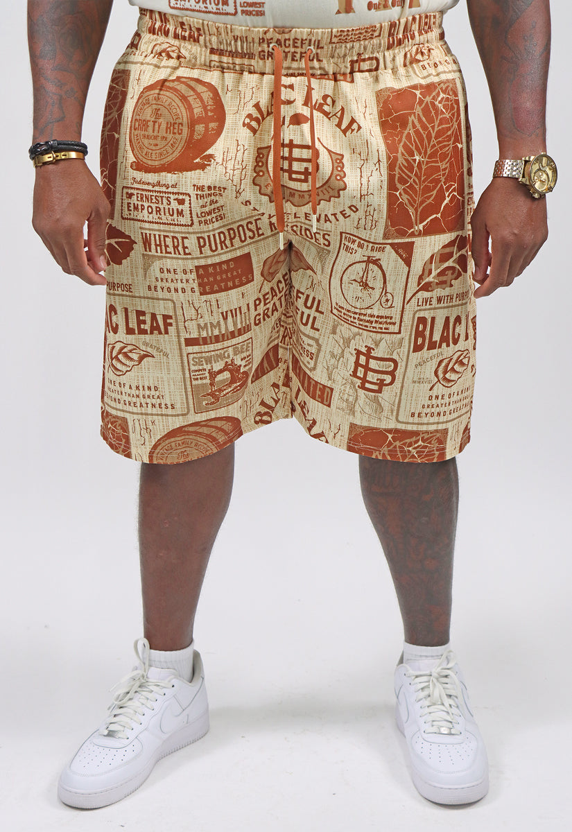 Stay Elevated AOP Knit Shorts