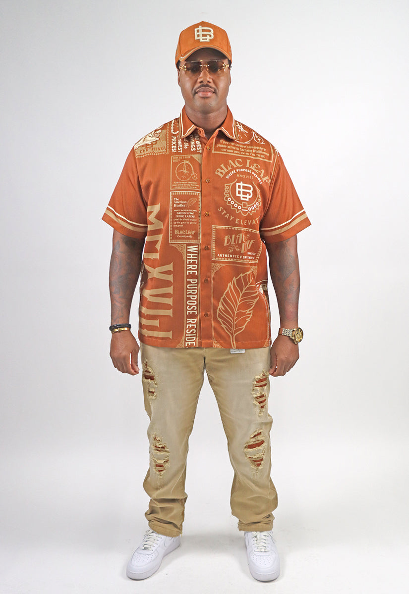 Where Purpose Resides Button Up Shirt, Jeans, Bucket Hat, and G7 Sneakers Bundle