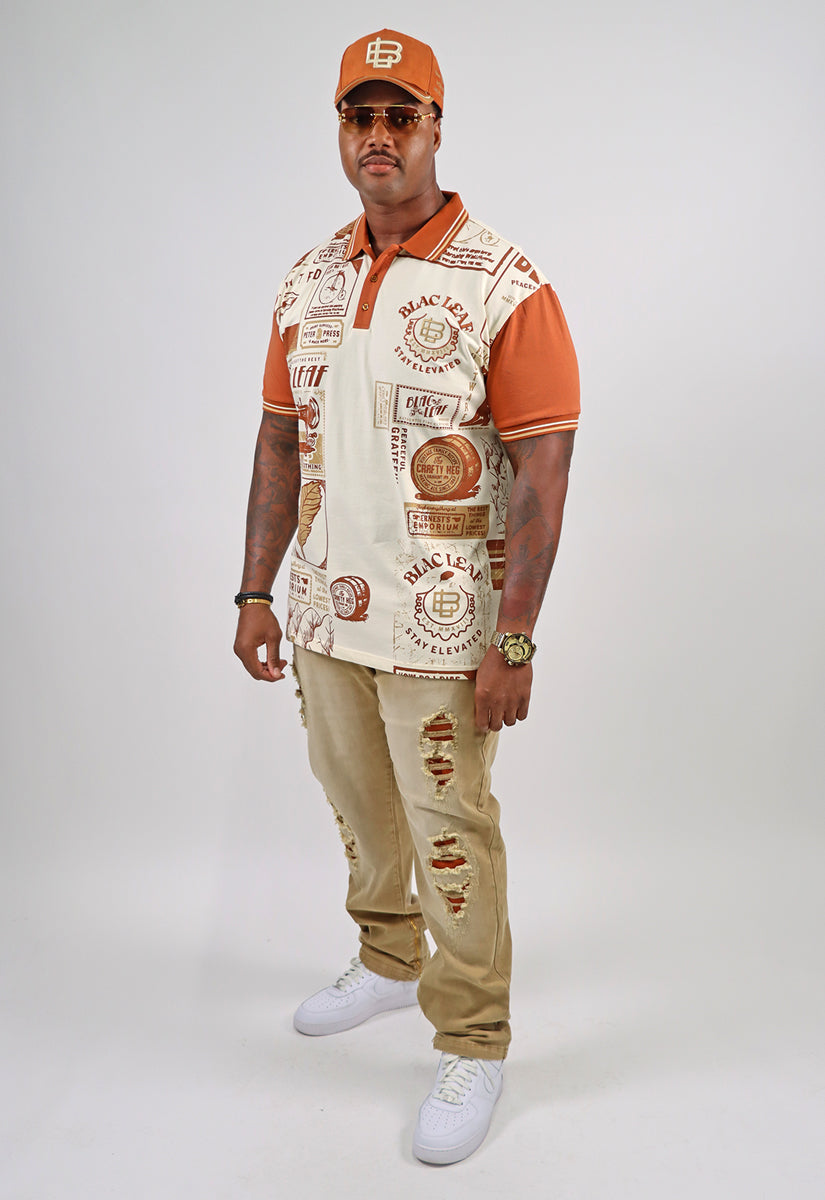 Stay Elevated Polo Shirt, Jeans, Bucket Hat and G7 Sneakers Bundle