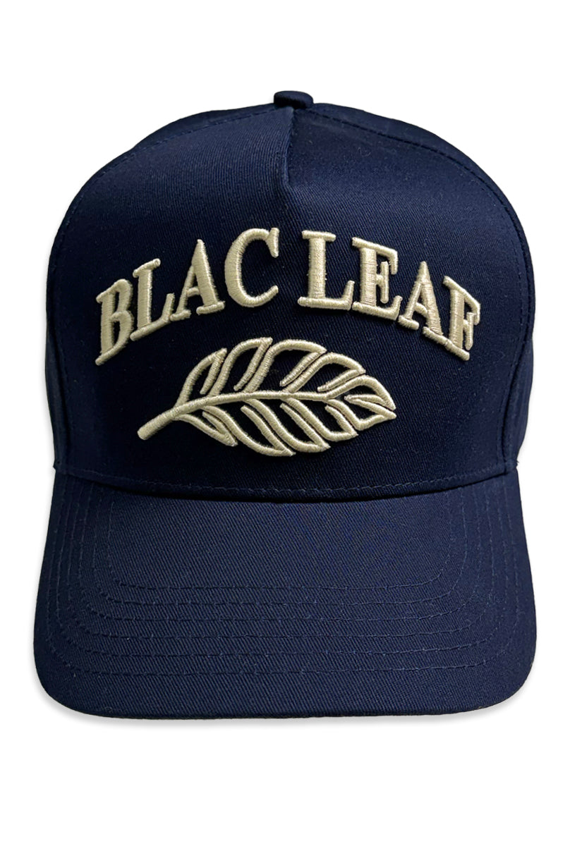 Blac Leaf Logo Core Navy Trucker Hat (New)