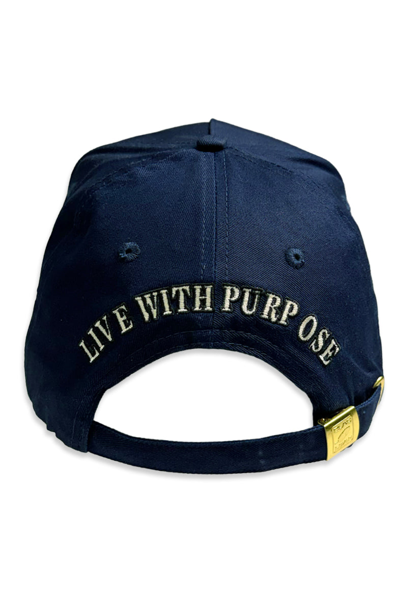 Blac Leaf Logo Core Navy Trucker Hat (New)