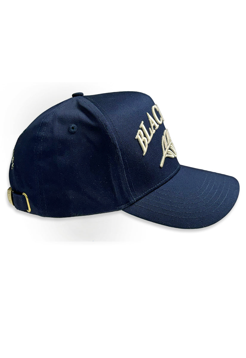 Blac Leaf Logo Core Navy Trucker Hat (New)