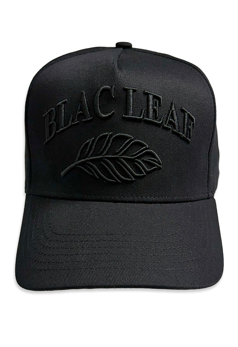 Blac Leaf Logo Core Black Trucker Hat (New)