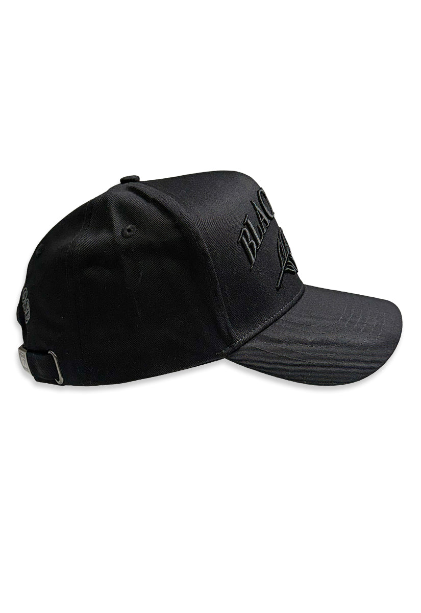 Blac Leaf Logo Core Black Trucker Hat (New)