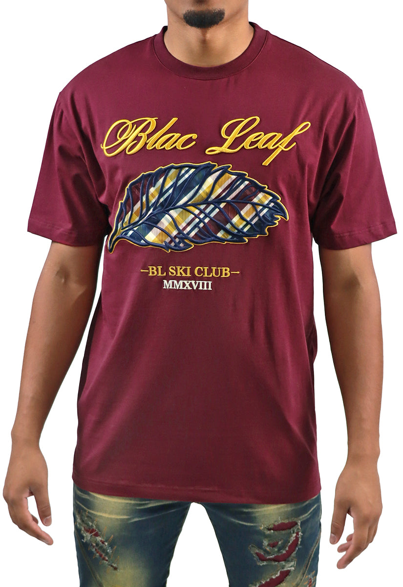 BL Plaid Leaf T-Shirt