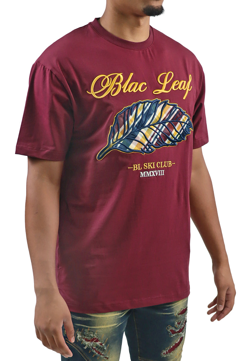 BL Plaid Leaf T-Shirt